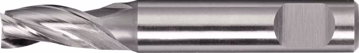 Mini fresa per scanalature, diametro nominale 5 mm, HSS-Co8 DIN 1835 B, numero di taglienti: 3, corte
