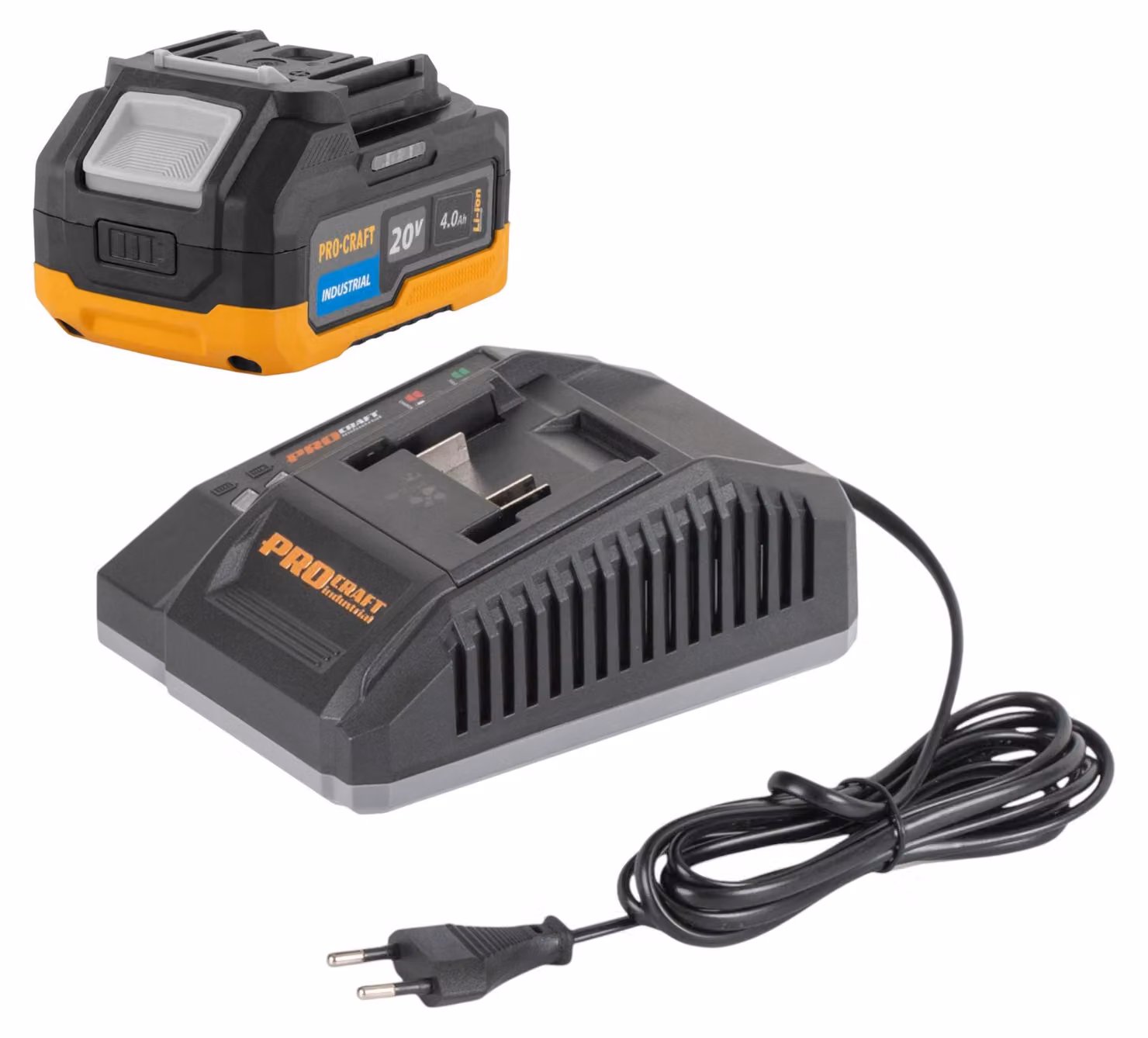 Caricabatterie Procraft C20/4 20 V 4 A corrente di carica per batterie agli ioni di litio