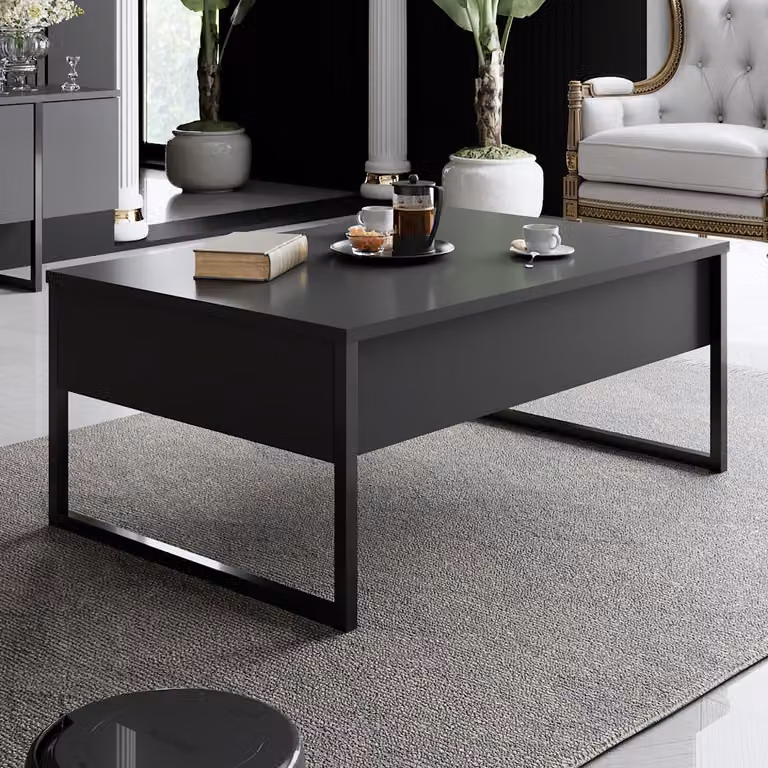 Skye Decor, Luxe - Antracite, Nero, Couchtische, Anthrazit, 90 x 40 x 60 cm