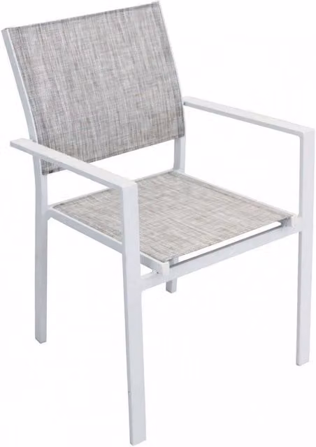 Poltrona Jamaica 55x58x85 h cm in Textilene Bianco