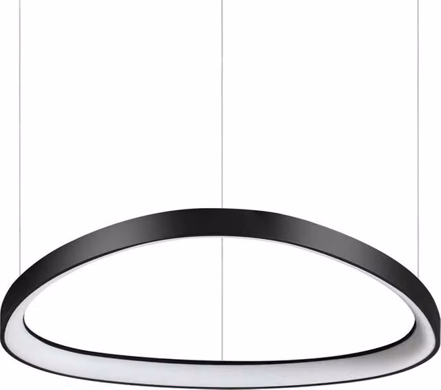 Sospensione Moderna Ideal Lux Gemini in Metallo con LED da 48W e Luce Calda Bianca