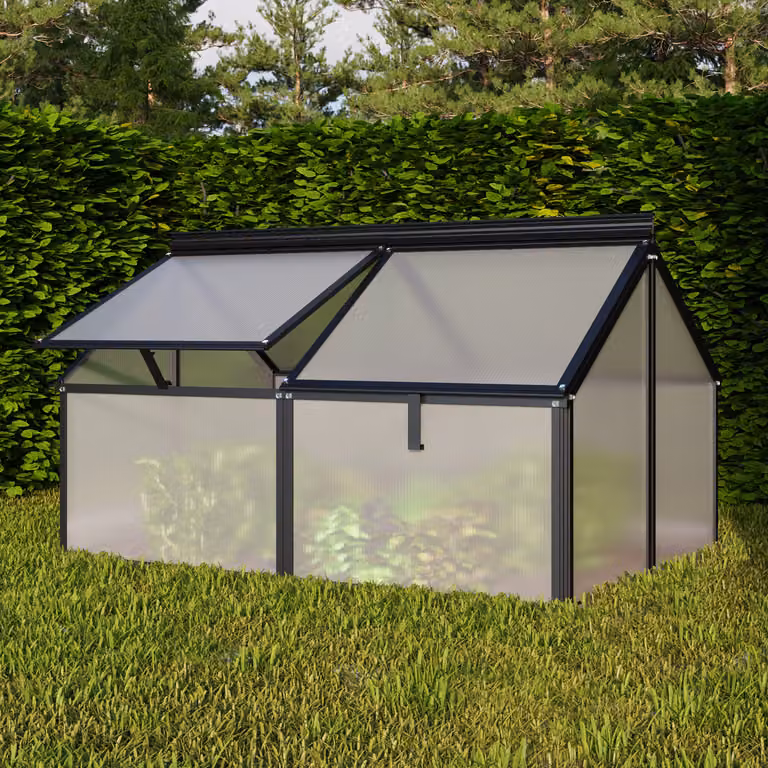 Vitavia Gaia Jumbo policarbonato 4 mm 119 x 83 x 38/72 cm nero