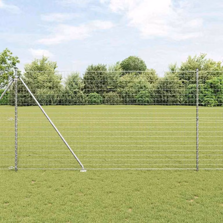Recinzione in rete saldata con punte 10 x 1,5 m (L x H)