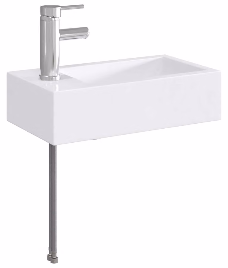 Lavabo da bagno Cromato 45,5 x 25,5 x 13 cm Metallo