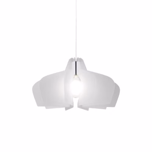 Sospensione Moderna Polilux ® Satinato E Metallo Cromo E27