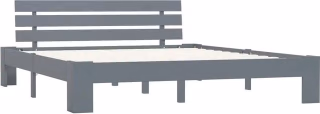 Struttura Letto Design Mania in Legno Massello di Pino Grigio, L/P: 180 x 200 cm