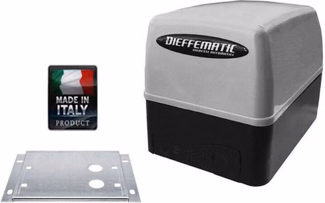 Motore per cancello scorrevole Dieffematic senza quadro 230V in alluminio grigio compatibile con MAC 400 CEM