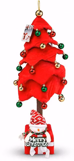 Albero di Natale Estensibile 90 e 95 cm con Pacco Regalo e Personaggi
