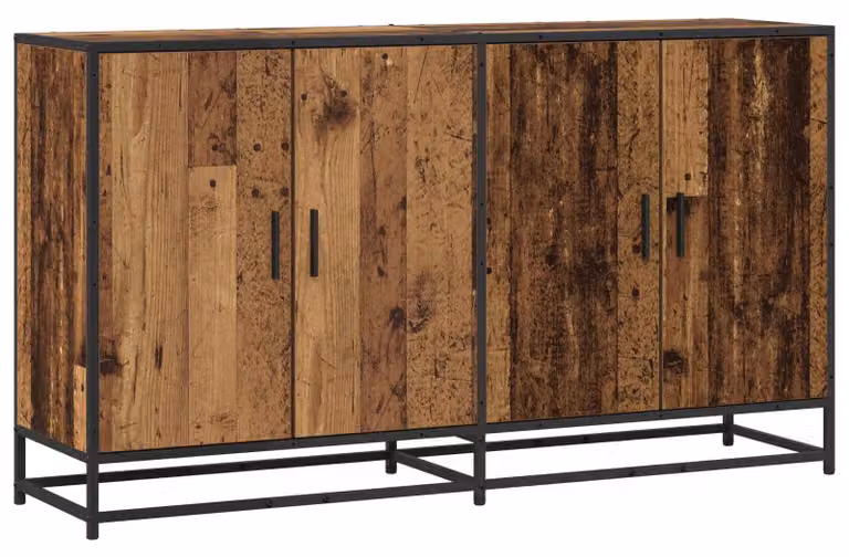 Mobile contenitore Altholz, dimensioni 134 x 35 x 76 cm, realizzato in materiale composito di legno