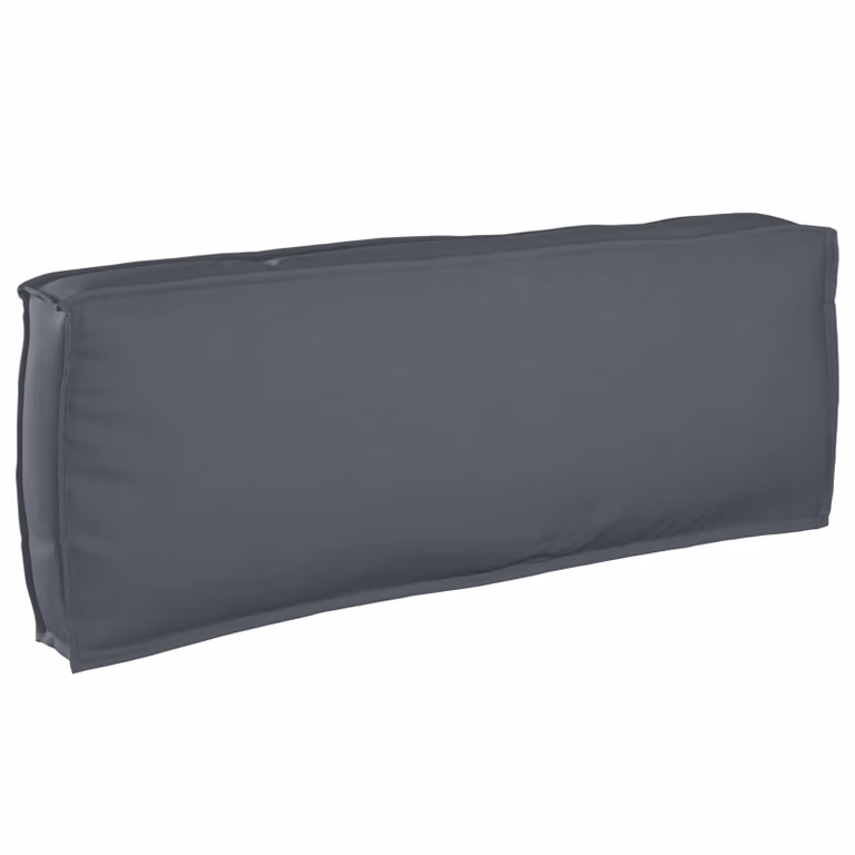 Cuscino vidaXL in tessuto Oxford idrorepellente, colore antracite, L 120 x P 40 x H 12 cm