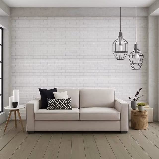 Divano a 3 posti Diopside TALAMO ITALIA in tessuto beige per soggiorno, L: 220 cm, H: 90 cm, P: 45 cm