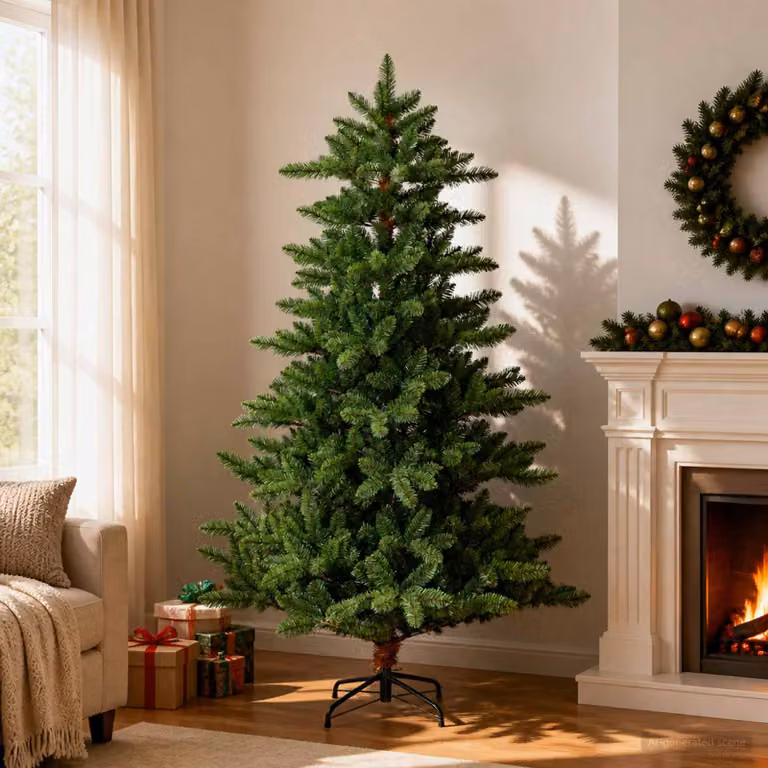 vidaXL Albero di Natale artificiale 120 cm PVC e Metallo Verde
