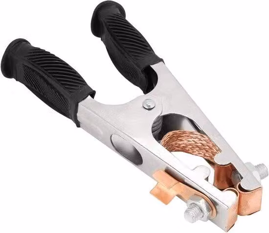 Morsetto di messa a terra elettroplaccato rame zincato 500 A, ricambio 20x9x3 cm (tipo USA)