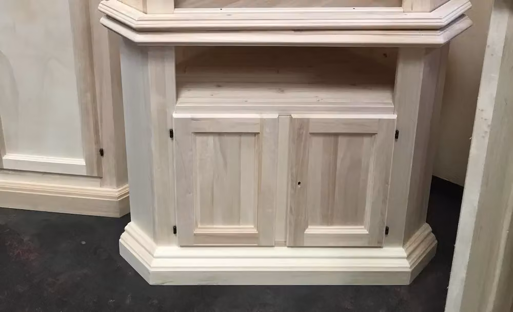 Porta TV angolare in legno classico con 2 porte e serratura Mobili 2G L/P/H: 73 x 73 x 83 cm – 3