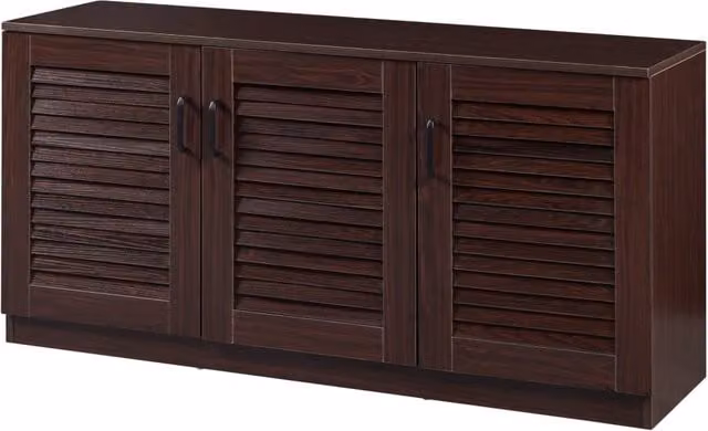 Scarpiere mobile scarpiera porta scarpe MDF 62 x 125 x 36 cm effetto wengè 03_0010125
