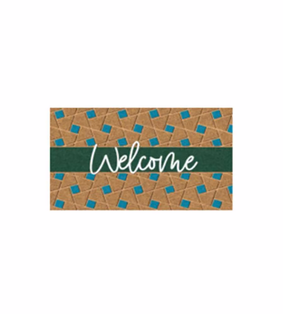Zerbino Cocco/Pvc Welcome Green Cm 40X 70 Xtra 11705