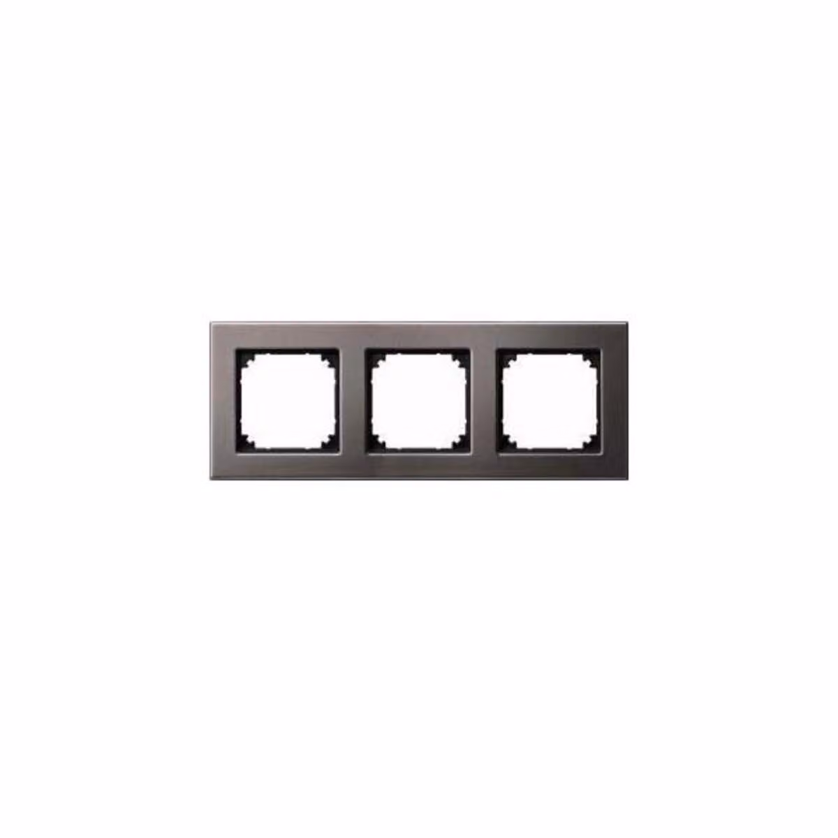 Telaio in metallo M-PLAN, a 3 ante, grigio rodio
