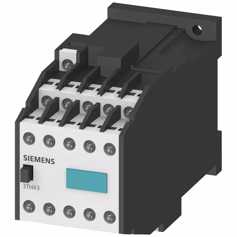 Contattore ausiliario Siemens 55E, 5NO+5NC, 1U, alimentazione CC, 24 V CC 3TH43940BB4