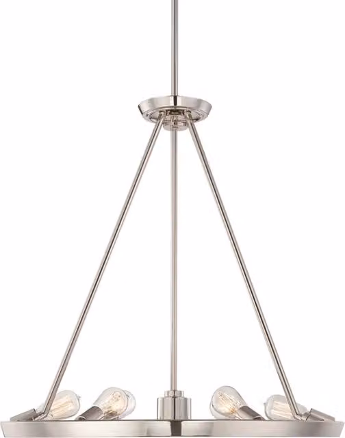 Lampadario moderno Theater Row argento imperiale 6xE27 Quoizel