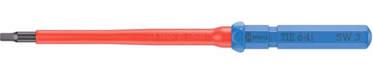 Wera Kraftform Kompakt VDE 64 i 3,0 x 157 mm TIE SB Presa esagonale da elettricista a lama intercambiabile 3,0 mm (05006562001)