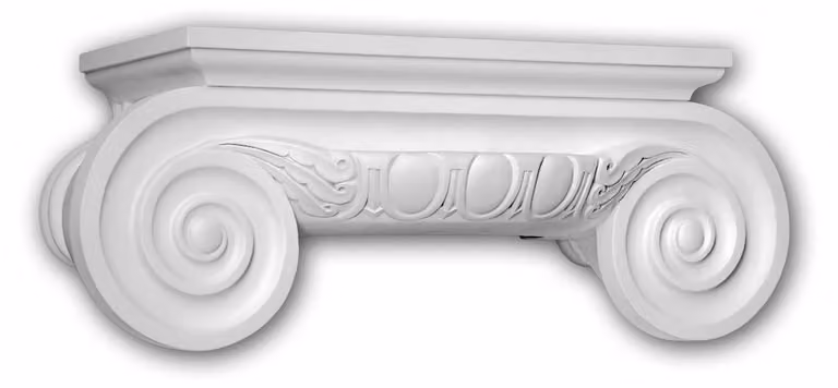 Testa di mezza colonna Profhome 415201 Facciata decorativa in stile ionico