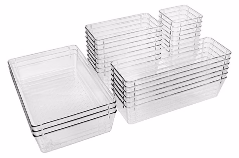 Set di organizer modulari per cassetti - 25 pezzi