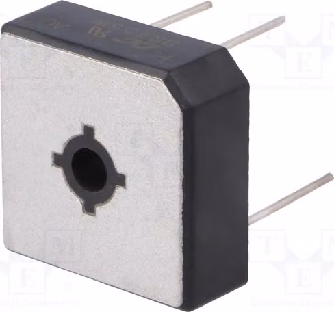 1x Raddrizzatore a ponte monofase: If: 25A, Umax: 600V, Ifsm: 400A, modello BR256W, monofase