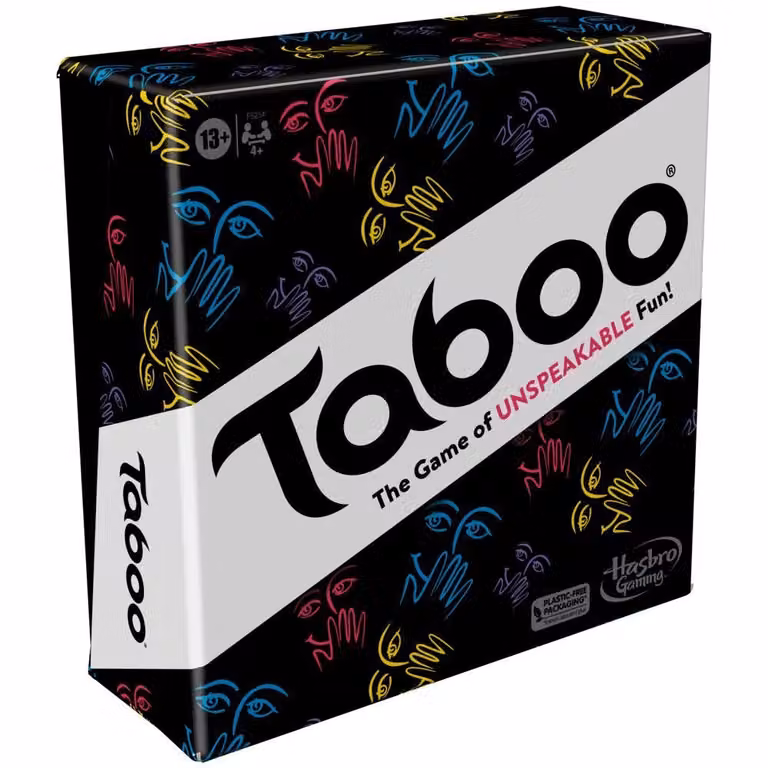Hasbro Taboo, il gioco di parole proibite multicolore per tutta la famiglia