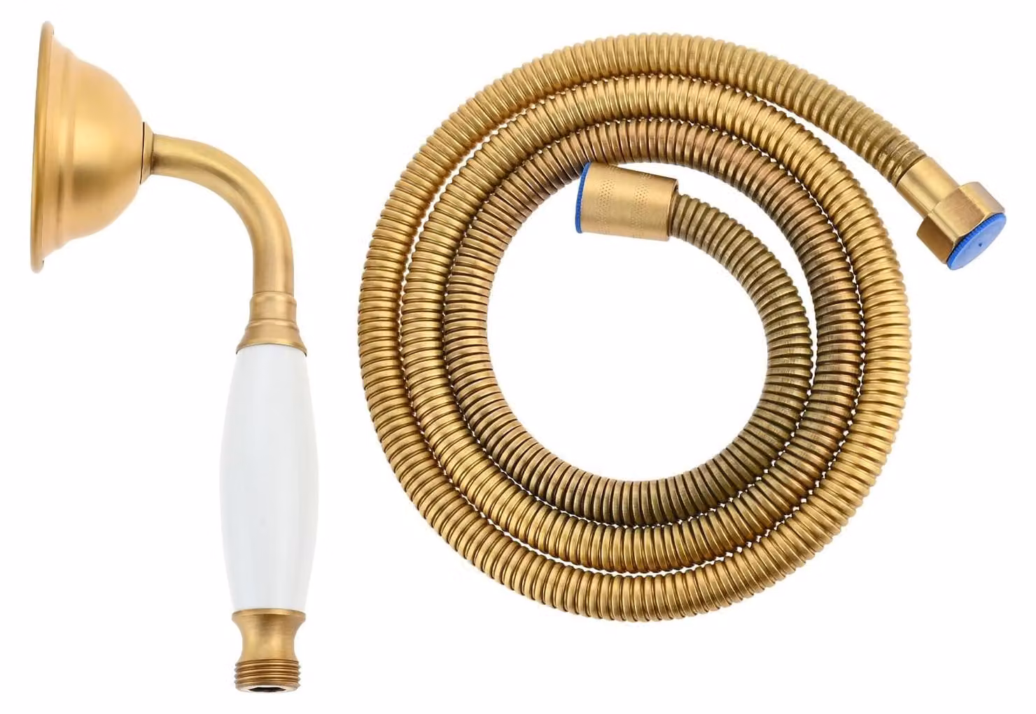 Miscelatore monocomando retrò con tubo doccia da 1,5 metri