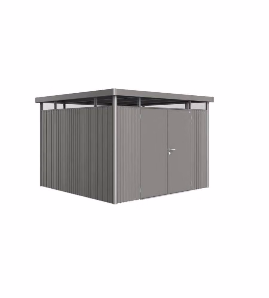 Casetta Porta Attrezzi Highline H6 Grigia con 2 porte battenti