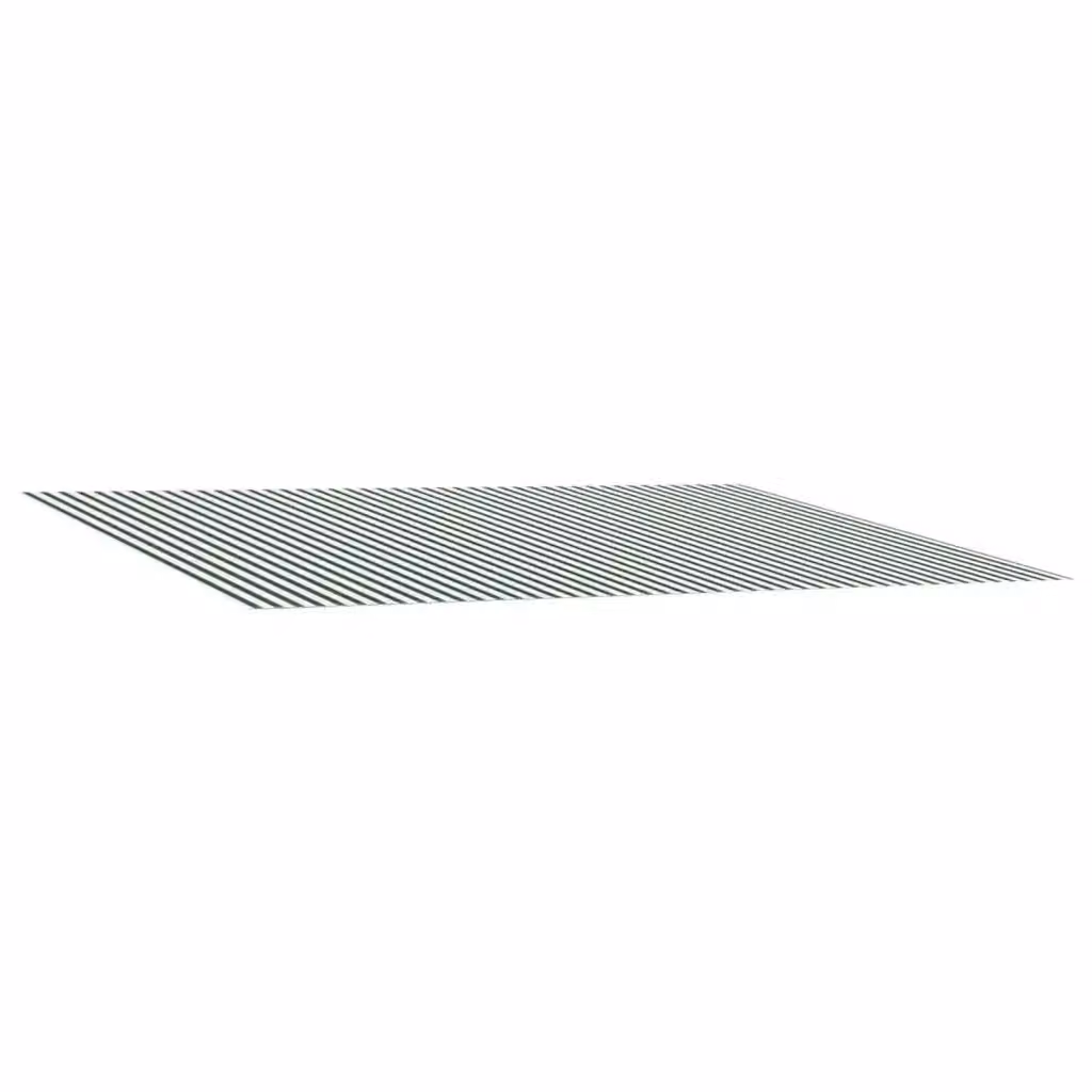 Telo di ricambio per tenda da sole vidaXL in poliestere, Verde e Bianco, L: 500 cm x P: 300 cm – 2