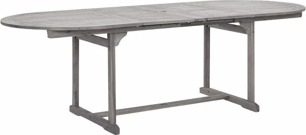 Tavolo da Pranzo per Esterni (160-240)x100x75cm Massello Acacia