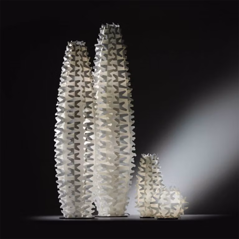 Slamp Lampada da terra di design CACTUS, Bianco / Opale, Soggiorno / Sala da pranzo, Plastica, Design, Lampada da terra