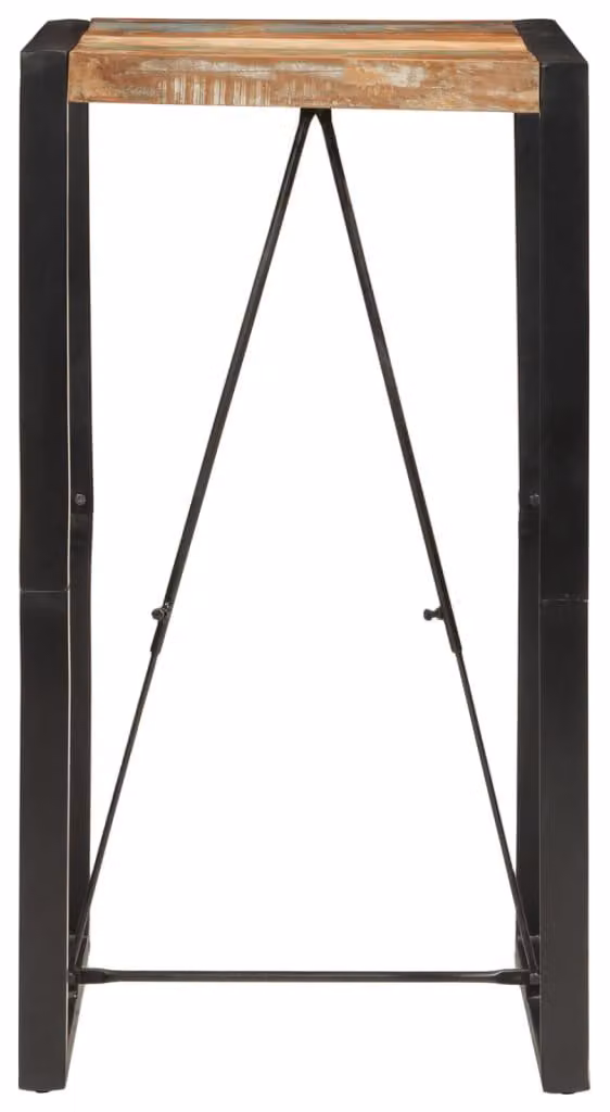 vidaXL Tavolo da bar 60x55x110 cm in legno massiccio antico