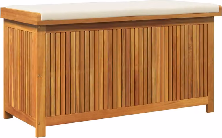 Scatola Cuscini da Esterno 113x50x60,5 cm Legno Massello Acacia