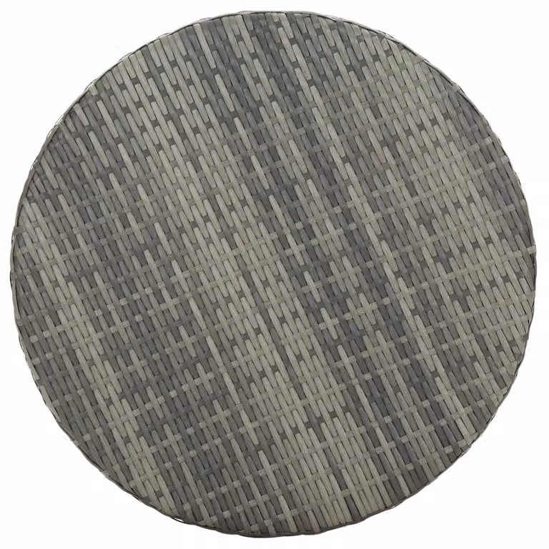 vidaXL Tavolo da giardino grigio 60,5x106 cm in poly rattan