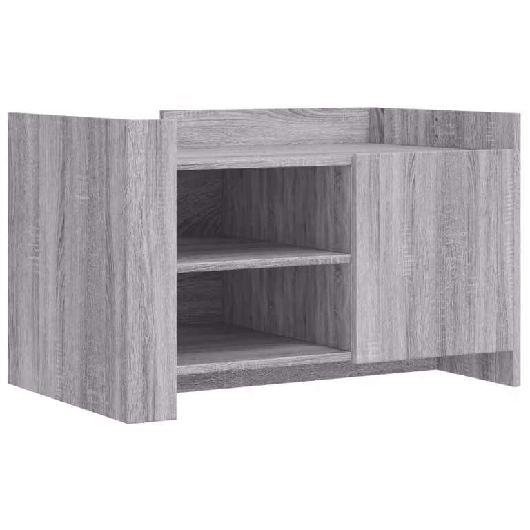 Tavolino Salotto Grigio Sonoma 80x50x50 cm Legno Multistrato