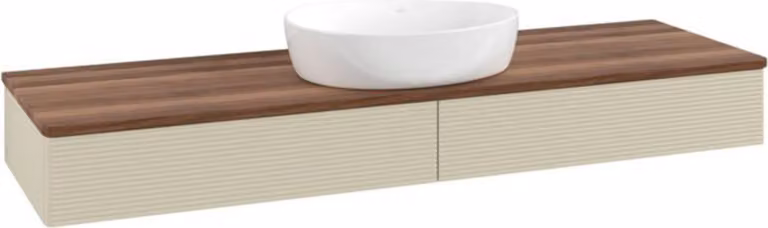 Mobiletto V&B con struttura frontale Antao 160x50cm, WBP colore w. wal, si Gr m Lac