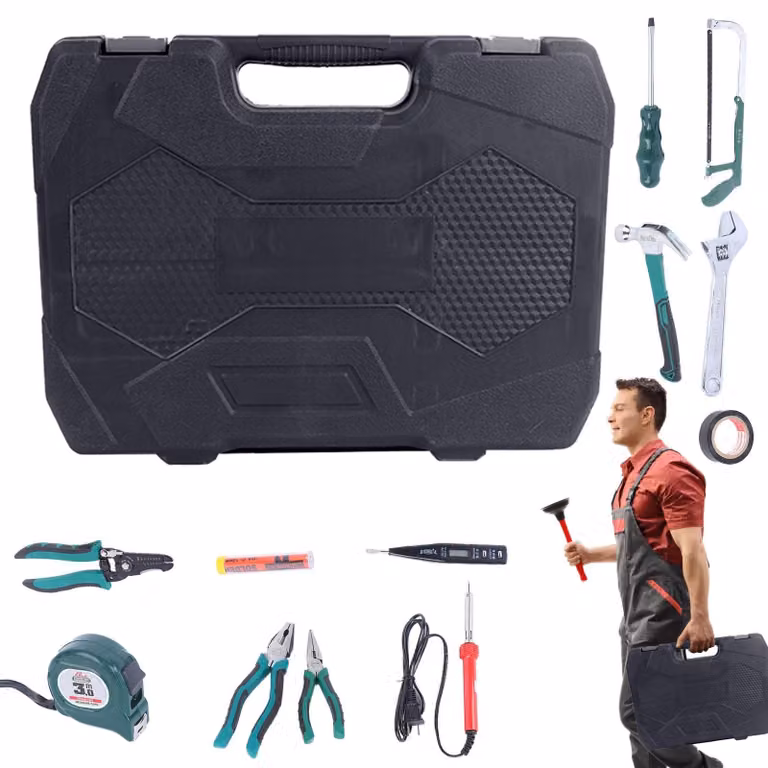 Set di strumenti per riparazioni domestiche Delige, modello 39