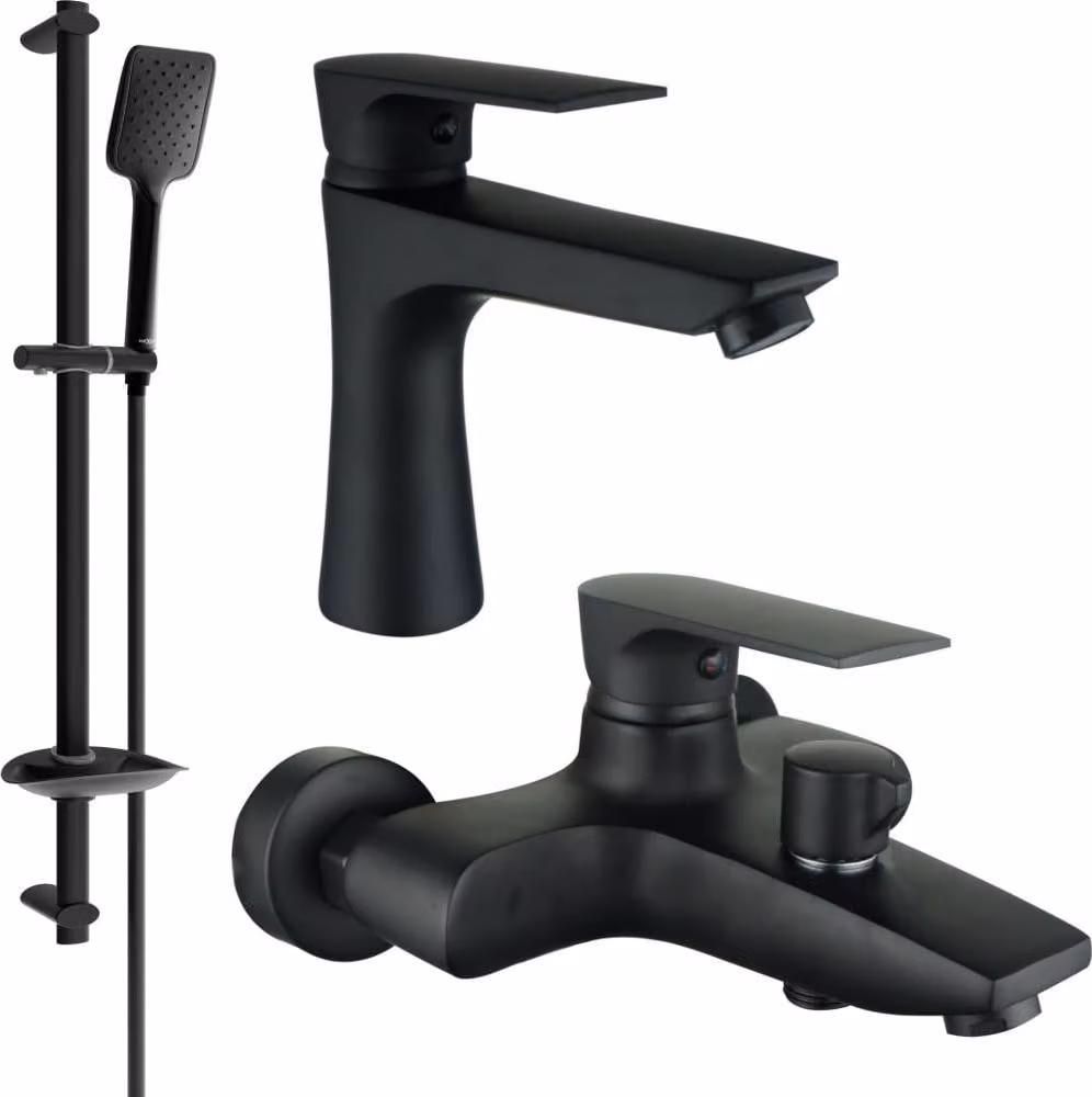 Mexen Axel DB62 set da bagno, nero - 73803DB62-70