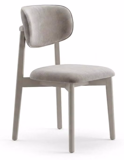Sedia da pranzo beige elegante, sedia imbottita sedie per la cucina