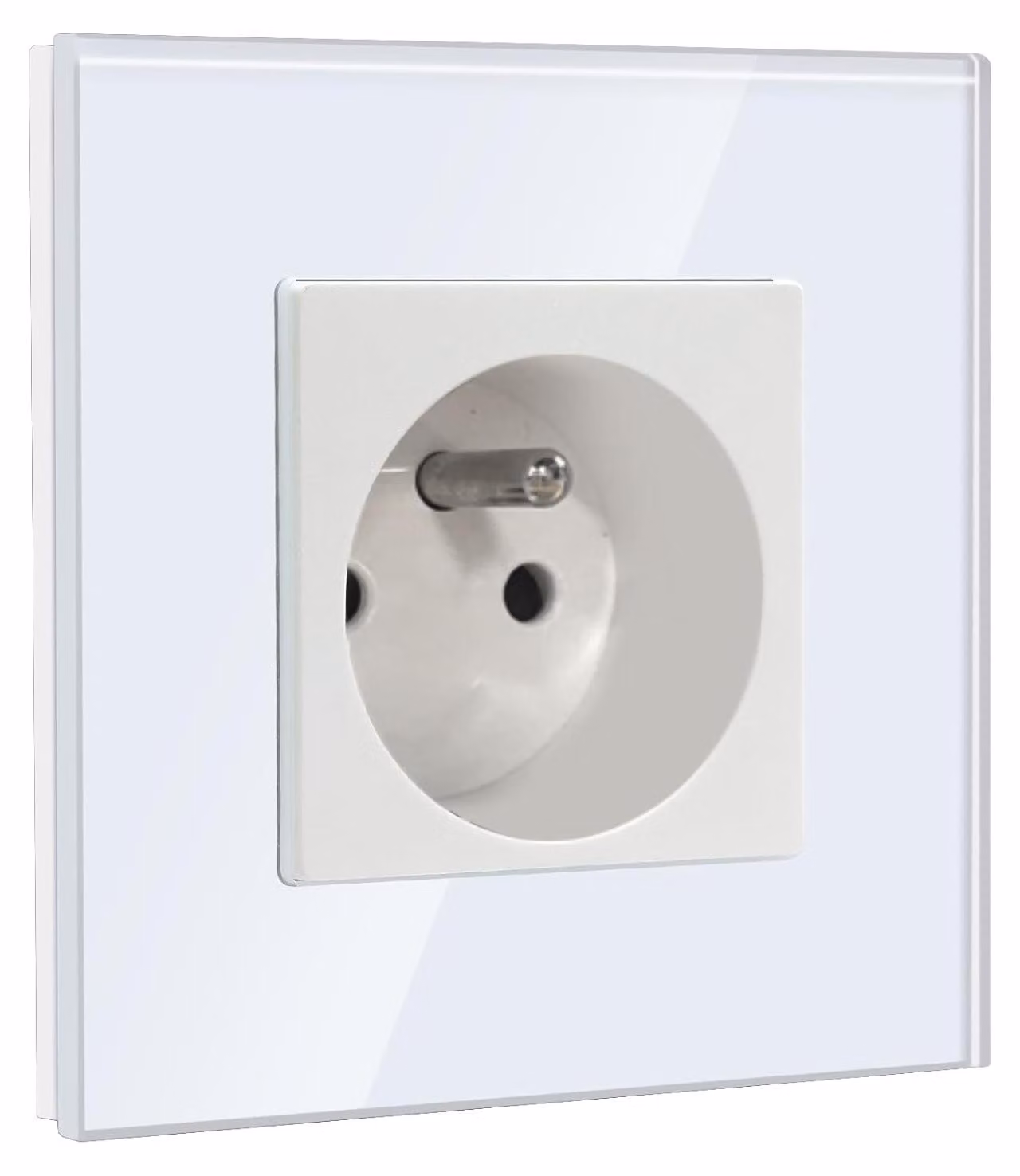 Prese a incasso per tubi, 16A, 86 x 86 mm, vetro Crystal, facile installazione, ideale per la cucina