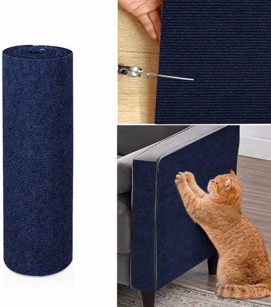 Supporto da arrampicata per animali domestici - Tappetino flessibile per animali domestici - Superficie di arrampicata per gatti con protezione anti-graffi - Tappetino protettivo in tessuto per arrampicata (30x100 cm)