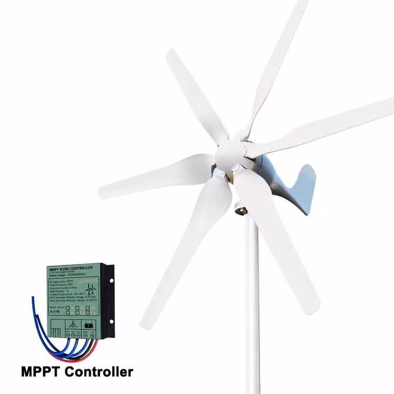 Turbina eolica verticale da 3000W - Generatore eolico - Kit di energia eolica - Energia sostenibile