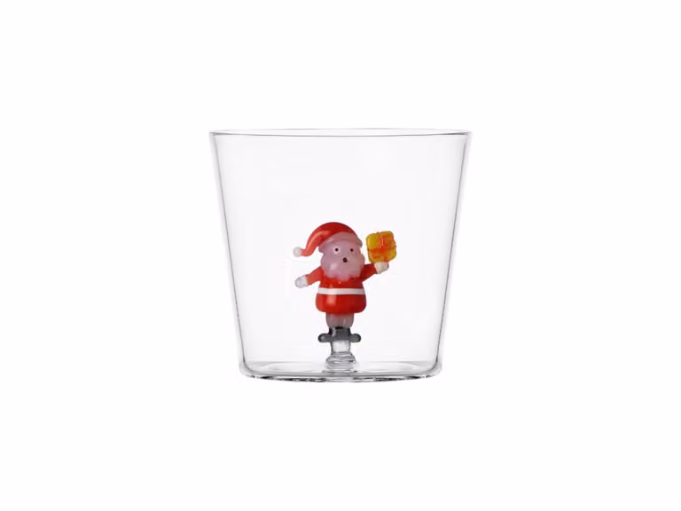 Christmas Tales Tumbler - Babbo Natale con Regalo Giallo