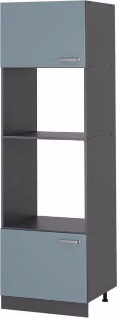 Mobile cucina microonde R-Line Grigio-blu/Antracite 60 cm Vicco