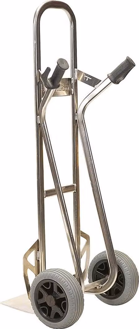 Carrello impilabile Protaurus in alluminio Capacità di carico 350 kg Benna 285x240 mm Pneumatici