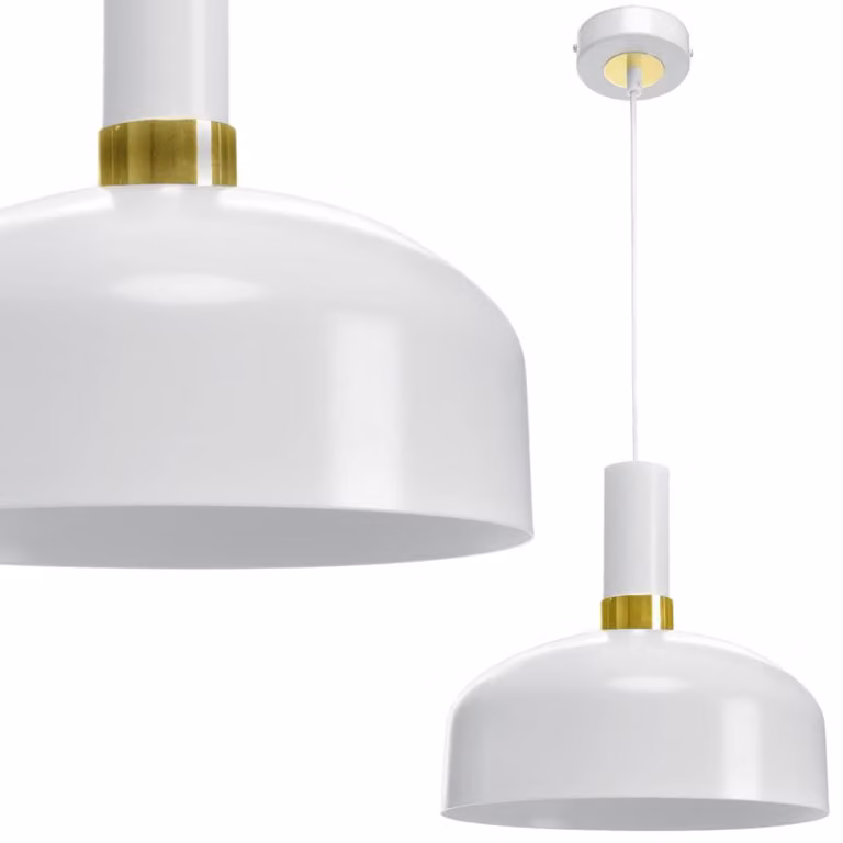 Malmo bianco/oro luce a sospensione 1Xe27 luce a soffitto lampada a soffitto luce a sospensione