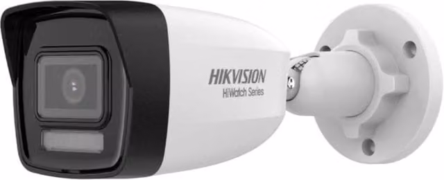 Telecamera IP Bullet Hikvision Hiwatch HWI-B180HA-LU 8 MP 2.8mm Dual Light PoE Bianca