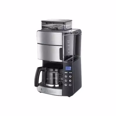 Macchina da caffè Russell Hobbs Grind & Brew Silver con caraffa in vetro – 2